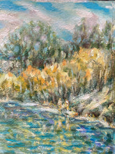 Framed 23x30" Ivan Shapoval "On Psla Landscape" Painting