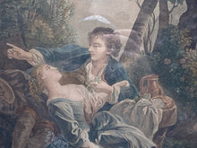 Antique "Le Couter De L'Automne" François Boucher Framed Print