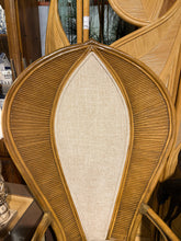 Vintage Rattan Peacock Fan Back Chair
