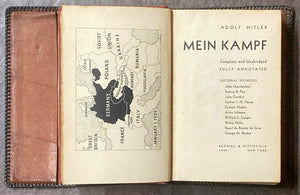 Mein Kampf Complete and Unabridged, Fully Annotated | Adolf Hitler (1939, Reynal &amp; Hitchcock, First Edition)