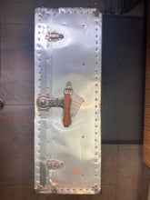 Antique Riveted Aluminum Aviator's Steamer Trunk