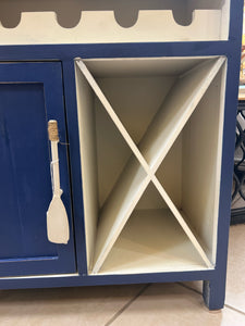 Blue and White Nautical Bar