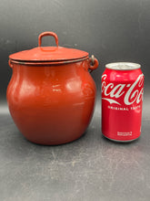 Vintage Enameled Cast Metal Bean Pot - view 7
