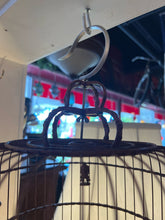 Antique Hand Carved Asian Wood Birdcage