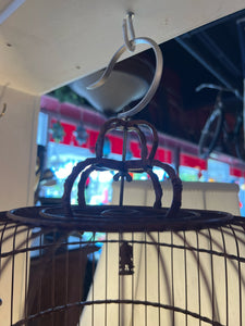 Antique Hand Carved Asian Wood Birdcage