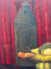 Original James C Hawk Signed Native American Still Life Oil Painting