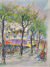 Artist Signed Artist Proof French Cafe Scene Framed Lithograph