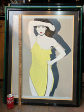 Patrick Nagel Classic Visions "Yellow Dress" Lithograph Poster, Framed