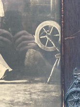 Atinque Framed James Arthur 1904 "Hearthside" Colonial Couple Photo Print