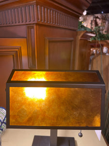 Amber Bankers Lamp