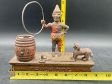 Antique 1888 Hubley Trick Dog Mechanical Cast Iron Coin Bank