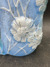 Rare 1930s Phoenix Glass Periwinkle Blue Cosmos Vase