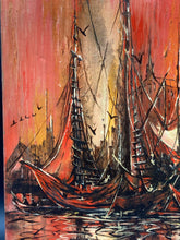 Original Hazel Callam Signed Nautical Oil Painting - view 2