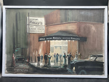 Jose Luis Campuzano Signed Original "Mister Kelly's Nightclub" Oil Painting