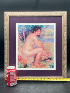 Collection Domaie Renoir "Nude Drying Foot" Giclee Print W/CoA 1/375, Framed