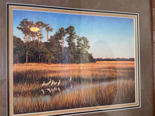 Signed limited edition framed print "Egret Gathering" by Michael Story