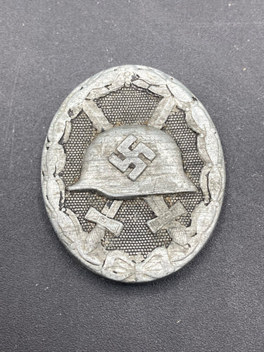 Rare WWII German Wound Badge In Silver (Eugen Schmidthausser, Pforzheim)