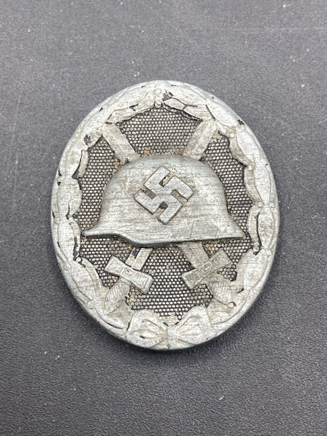 Rare WWII German Wound Badge In Silver (Eugen Schmidthausser, Pforzheim)