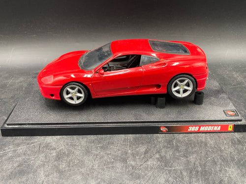 Hot Wheels 1/18 Ferrari 360 Modena Die Cast W/ Display Stand