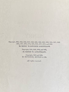 The Complete Poetical Works of Henry Wadsworth Longfellow Illustrated (1891, Grosset & Dunlap Publishers, New York)