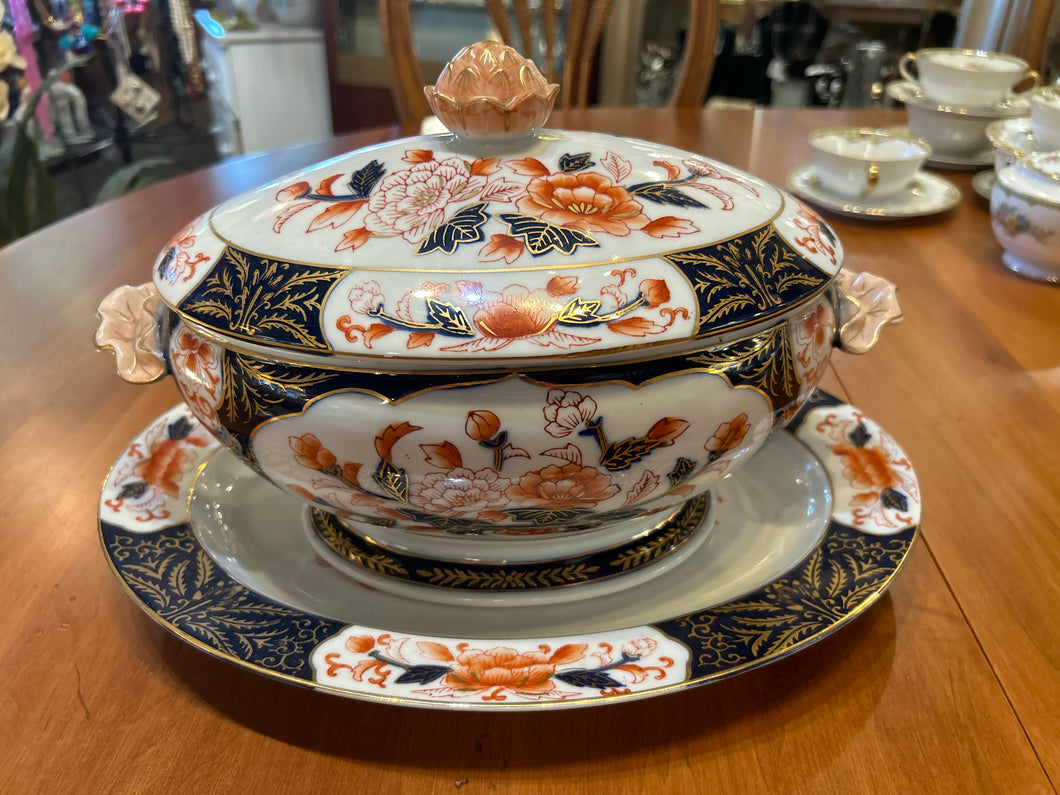 3 Piece Asian Soup Tureen Set