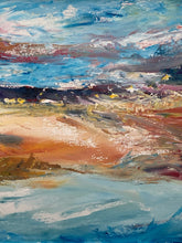 Original Angela Wakefield Impressionist Abstract River Scene Painting W/ CoA