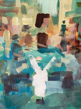 Original 31x47" Ahmed Dafrawy "A Walk Of Life" Painting - view 2
