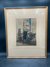 W.Dendy Sadler "The Butler's Glass" Colored Print