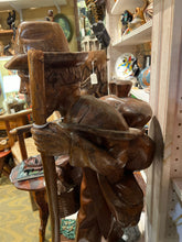 Hand Carved Traveler (Damage to Hat)