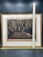 Antique James Dobie & Walter Dendy Sadler "Our Club" Colored Etching