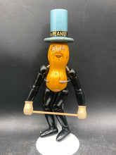 Antique 1930's Wooden Articulated Mr. Peanut Advertising Figure