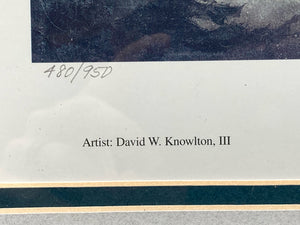 David Knowlton Signed "Misty Grove" Limited Edition Art Print, Framed