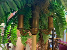 Antique Floor Lamp planter with fern