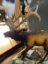 Dan Parker Signed Bronze Elk on Base
