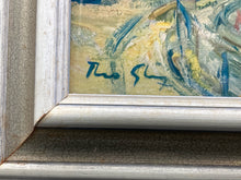 Impressionist Style Coastal Harbor Framed Art Print