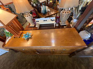 Wood Dresser With Mirror