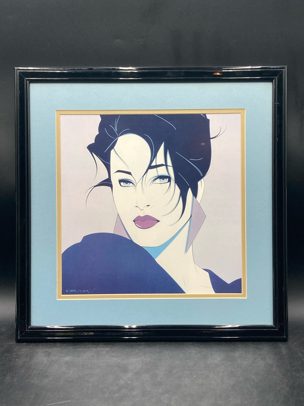Patrick Nagel NC 1 Commemorative Serigraph, Framed