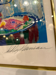 "International Cuisine" signed LeRoy Neiman Limited Edition Serigraph