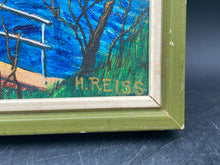 Original Signed Heinz Reiss Framed Countryside Landscape Painting