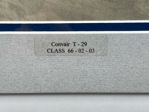 Signed Convair T-29 Class 66-02-03 Print