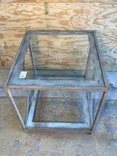 Hooker Furniture Co. Metal and Glass End Table