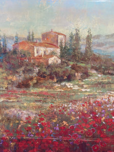 Framed Michael Longo "Provincial Village IV" Print