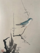 Japanese Woodblock Print | Bird Sitting On A Branch