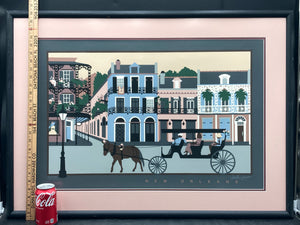 Patti Harris Googe Signed Numbered New Orleans Serigraph