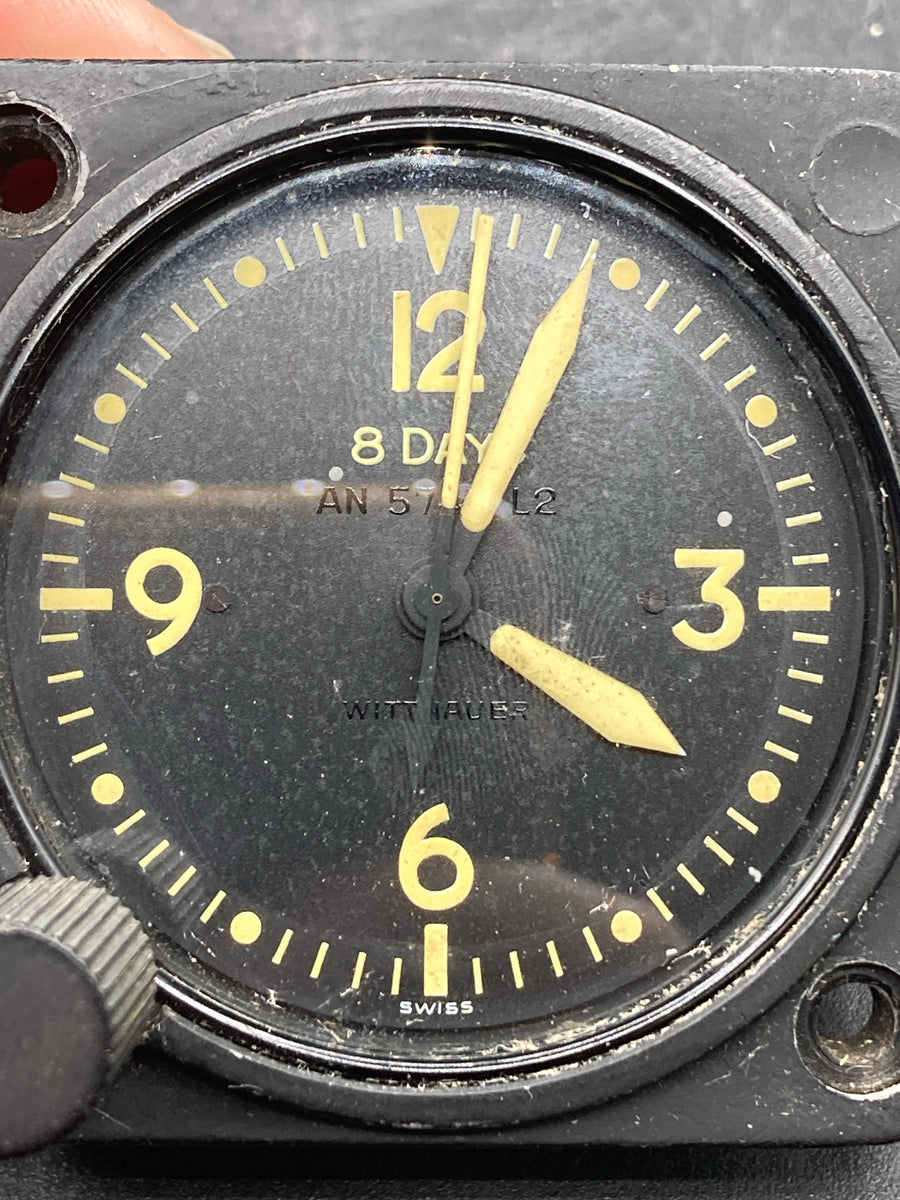 WWII Longines-Wittnauer US Navy Aircraft 8 Day Clock | Dunn's