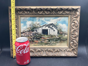 Original Rudolph Ohrning Signed Watercolor Painting, Framed