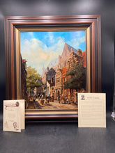 Marius J.H. Jansen Original "Seeing Of Haarlem In Holland" Oil Painting w/CoA
