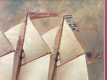 Framed & Matted 11x14" Thomas Harrison Schooner Print