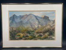 O. Cavender Signed Desert Landscape Watercolor Painting