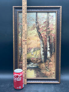 Original Pearl Lunn Signed Watercolor Painting, River Scene